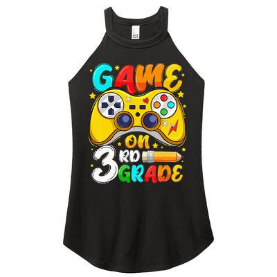 3Rd Grade Level Unlocked Game On 3Rd Grade Back To School Women's Perfect Tri Rocker Tank