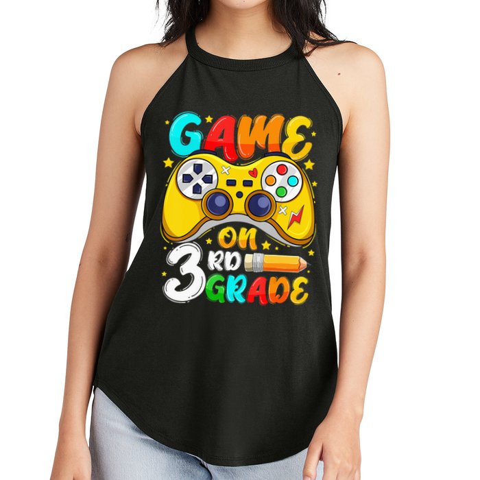 3Rd Grade Level Unlocked Game On 3Rd Grade Back To School Women's Perfect Tri Rocker Tank