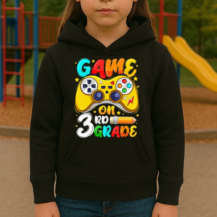 3Rd Grade Level Unlocked Game On 3Rd Grade Back To School Kids Hoodie