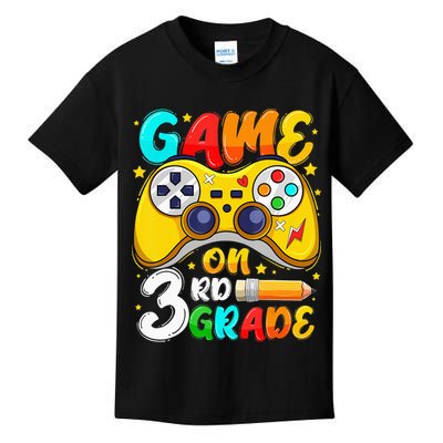 3Rd Grade Level Unlocked Game On 3Rd Grade Back To School Kids T-Shirt