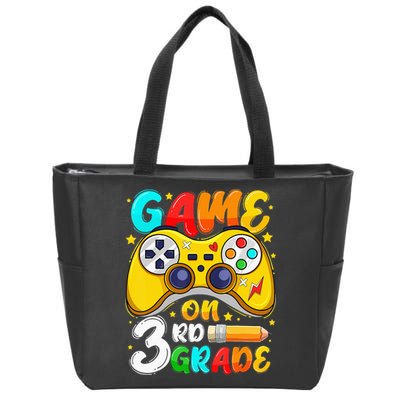 3Rd Grade Level Unlocked Game On 3Rd Grade Back To School Zip Tote Bag