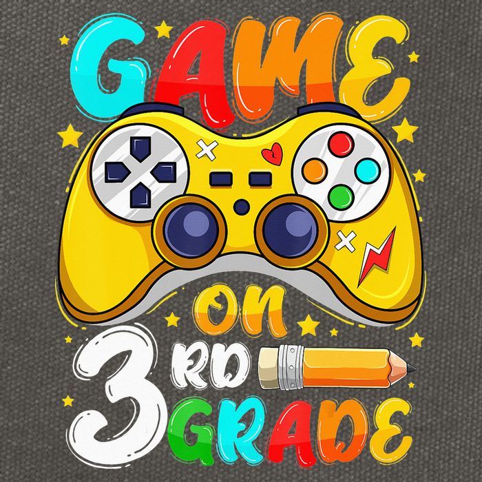 3Rd Grade Level Unlocked Game On 3Rd Grade Back To School Cotton Canvas Backpack