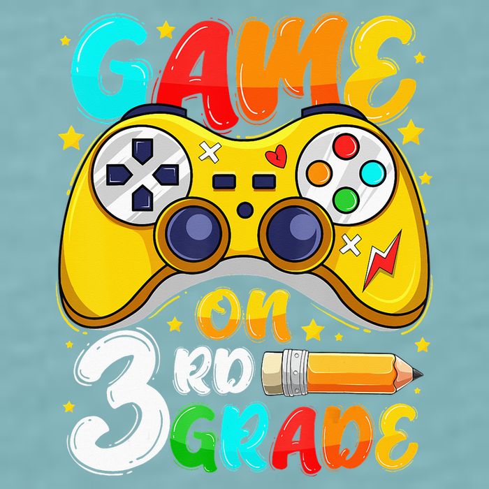 3Rd Grade Level Unlocked Game On 3Rd Grade Back To School Sueded Cloud Jersey T-Shirt