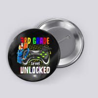 3Rd Grade Level Unlocked Video Game  Back To School Gamer Button