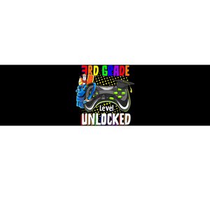 3Rd Grade Level Unlocked Video Game  Back To School Gamer Bumper Sticker