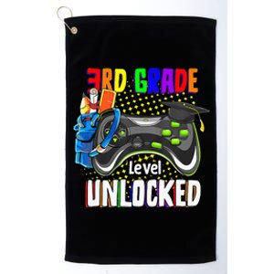 3Rd Grade Level Unlocked Video Game  Back To School Gamer Platinum Collection Golf Towel