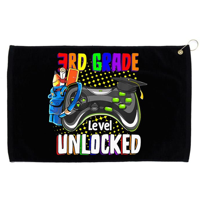 3Rd Grade Level Unlocked Video Game  Back To School Gamer Grommeted Golf Towel