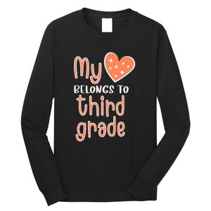 3rd Grade My Belongs To Third Grade Teacher Back To School Teacher Gift Long Sleeve Shirt