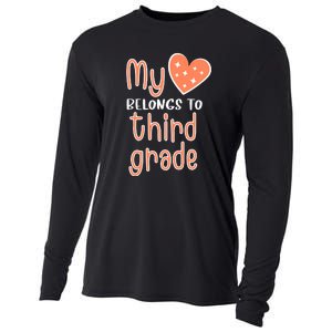 3rd Grade My Belongs To Third Grade Teacher Back To School Teacher Gift Cooling Performance Long Sleeve Crew