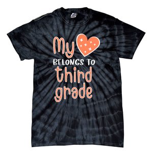 3rd Grade My Belongs To Third Grade Teacher Back To School Teacher Gift Tie-Dye T-Shirt