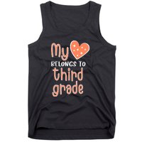 3rd Grade My Belongs To Third Grade Teacher Back To School Teacher Gift Tank Top