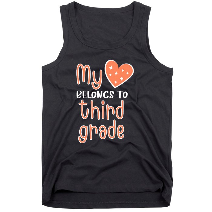 3rd Grade My Belongs To Third Grade Teacher Back To School Teacher Gift Tank Top