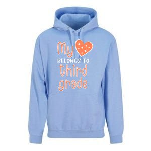 3rd Grade My Belongs To Third Grade Teacher Back To School Teacher Gift Unisex Surf Hoodie