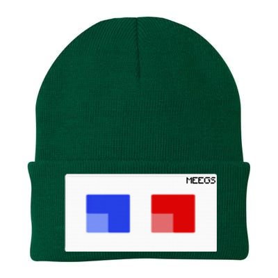 3d Glasses Meegs Chad Crypto Knit Cap Winter Beanie