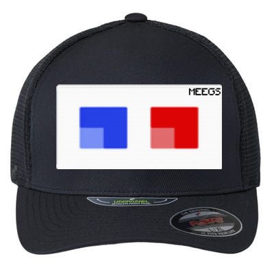 3d Glasses Meegs Chad Crypto Flexfit Unipanel Trucker Cap