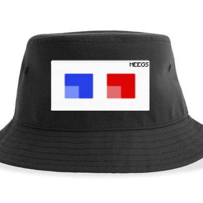 3d Glasses Meegs Chad Crypto Sustainable Bucket Hat