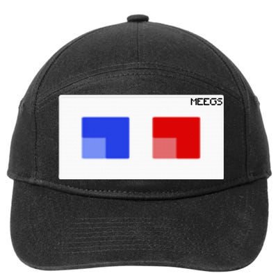 3d Glasses Meegs Chad Crypto 7-Panel Snapback Hat