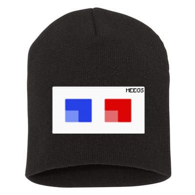 3d Glasses Meegs Chad Crypto Short Acrylic Beanie