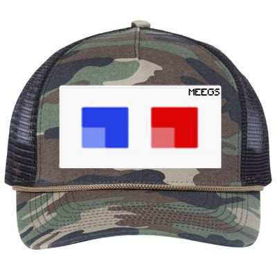 3d Glasses Meegs Chad Crypto Retro Rope Trucker Hat Cap