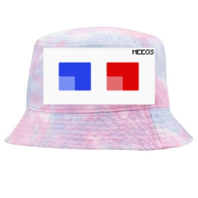 3d Glasses Meegs Chad Crypto Tie-Dyed Bucket Hat