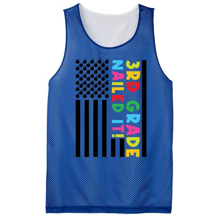 3Rd Grade Nailed It! Third Grade 3Rd Grad Gift Mesh Reversible Basketball Jersey Tank