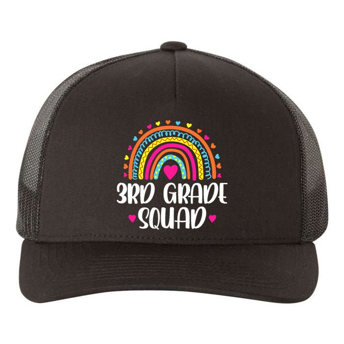 3rd Grade Squad Rainbow Back To School Teacher Wo Yupoong Adult 5-Panel Trucker Hat