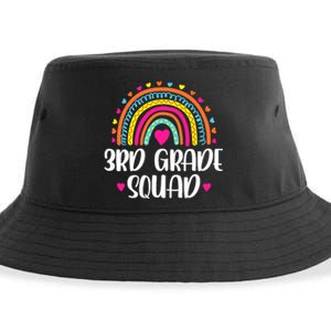 3rd Grade Squad Rainbow Back To School Teacher Wo Sustainable Bucket Hat