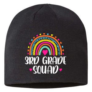 3rd Grade Squad Rainbow Back To School Teacher Wo Sustainable Beanie