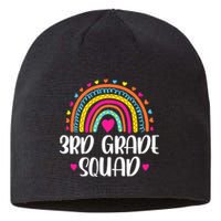 3rd Grade Squad Rainbow Back To School Teacher Wo Sustainable Beanie