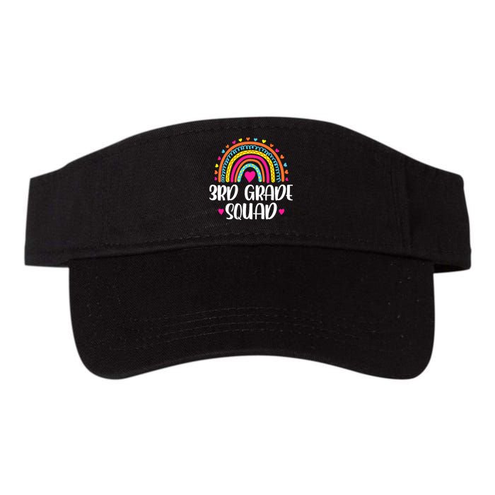 3rd Grade Squad Rainbow Back To School Teacher Wo Valucap Bio-Washed Visor