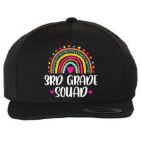 3rd Grade Squad Rainbow Back To School Teacher Wo Wool Snapback Cap