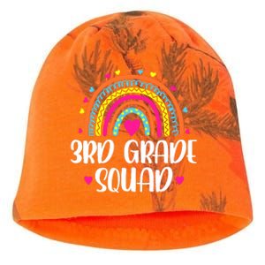 3rd Grade Squad Rainbow Back To School Teacher Wo Kati - Camo Knit Beanie