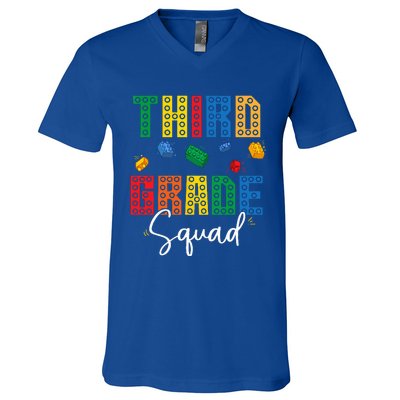 3rd Grade Squad Third Teacher Student Team Back To School V-Neck T-Shirt