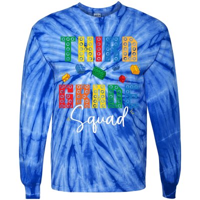 3rd Grade Squad Third Teacher Student Team Back To School Tie-Dye Long Sleeve Shirt