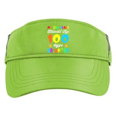 3rd Grade Students Are 100 Days Brighter 100th Day Of School Gift Adult Drive Performance Visor