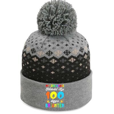 3rd Grade Students Are 100 Days Brighter 100th Day Of School Gift The Baniff Cuffed Pom Beanie