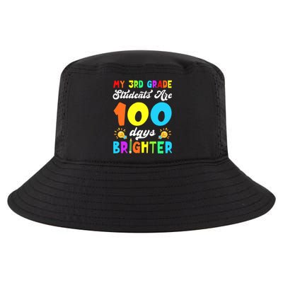 3rd Grade Students Are 100 Days Brighter 100th Day Of School Gift Cool Comfort Performance Bucket Hat