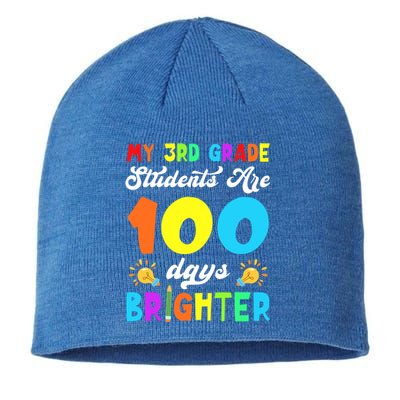 3rd Grade Students Are 100 Days Brighter 100th Day Of School Gift Sustainable Beanie