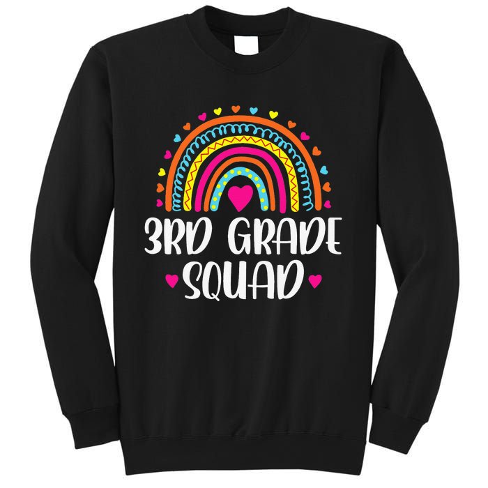 3rd Grade Squad Rainbow Back To School Teacher Wo Sweatshirt