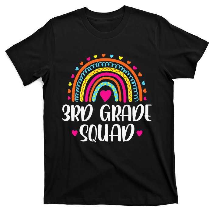 3rd Grade Squad Rainbow Back To School Teacher Wo T-Shirt