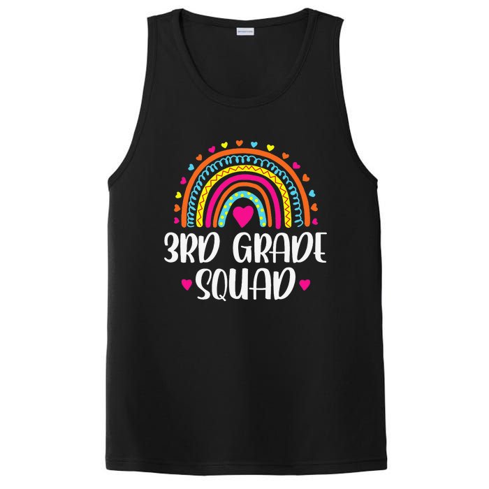 3rd Grade Squad Rainbow Back To School Teacher Wo PosiCharge Competitor Tank