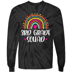 3rd Grade Squad Rainbow Back To School Teacher Wo Tie-Dye Long Sleeve Shirt