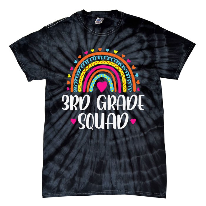 3rd Grade Squad Rainbow Back To School Teacher Wo Tie-Dye T-Shirt