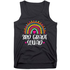 3rd Grade Squad Rainbow Back To School Teacher Wo Tank Top