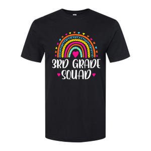 3rd Grade Squad Rainbow Back To School Teacher Wo Softstyle CVC T-Shirt