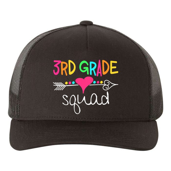 3rd Grade Squad Third Teacher Student Team Back To School Yupoong Adult 5-Panel Trucker Hat