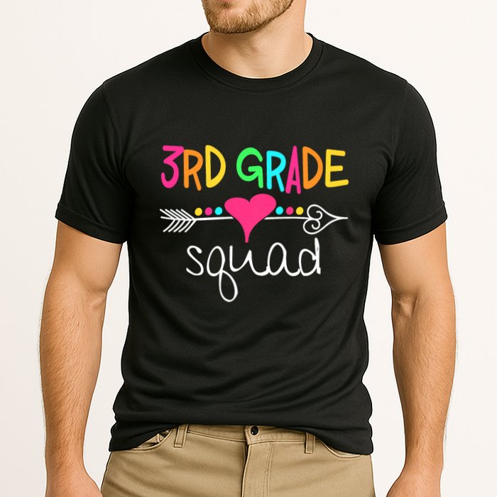 3rd Grade Squad Third Teacher Student Team Back To School Cooling Performance Crew T-Shirt