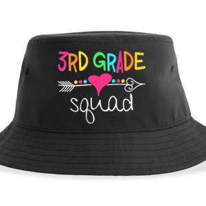 3rd Grade Squad Third Teacher Student Team Back To School Sustainable Bucket Hat