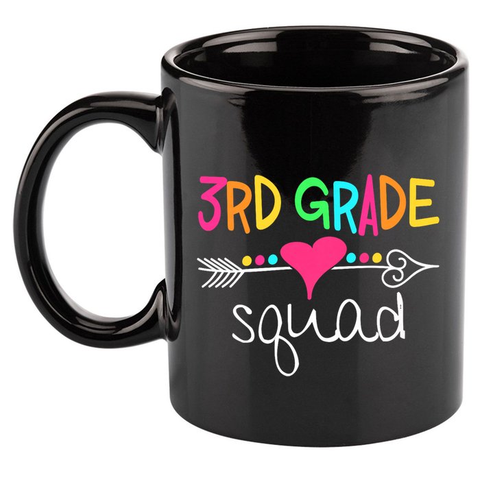 3rd Grade Squad Third Teacher Student Team Back To School 11oz C Handle Ceramic Mug