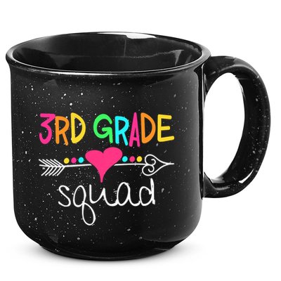 3rd Grade Squad Third Teacher Student Team Back To School 15oz Campfire Ceramic Mug